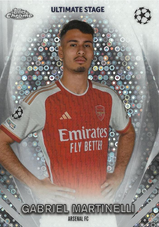 2023 Topps UCC Ultimate Stage Chrome Gabriel Martinelli USC-5 Arsenal FC