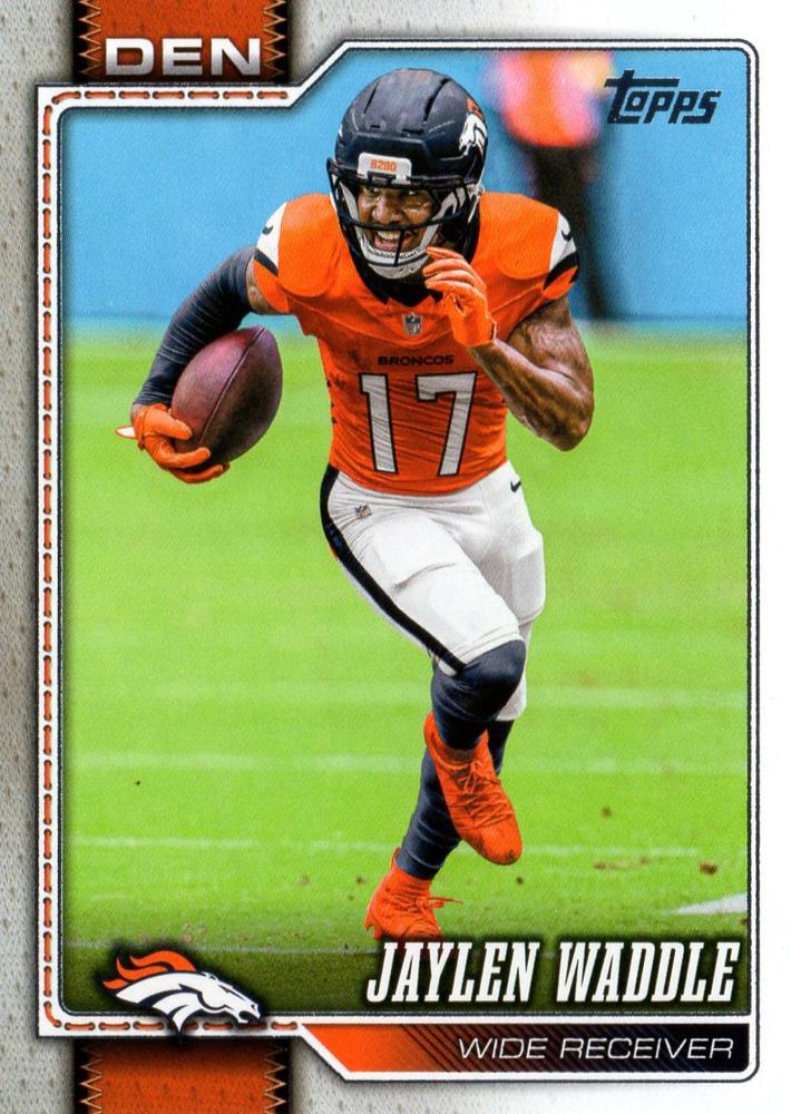 2026 Topps Flagship Jaylen Waddle #125 Denver Broncos