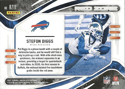 2021 Panini Absolute Red Zone Stefon Diggs #RZ11 Buffalo Bills