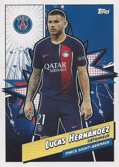 2023 Topps PSG Fan Set Heritage Lucas Hernández PSGH-9 Paris Saint-Germain