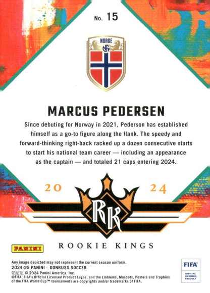 2024 Panini Donruss Rookie Kings Marcus Pedersen #15 Norway
