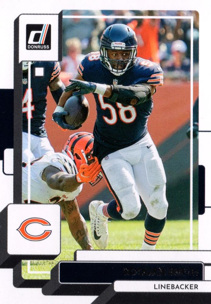 2022 Panini Donruss Roquan Smith #83 Chicago Bears