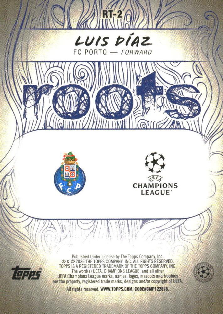 2025 Topps Flagship UCC Roots Luis Díaz #RT-2 FC Porto