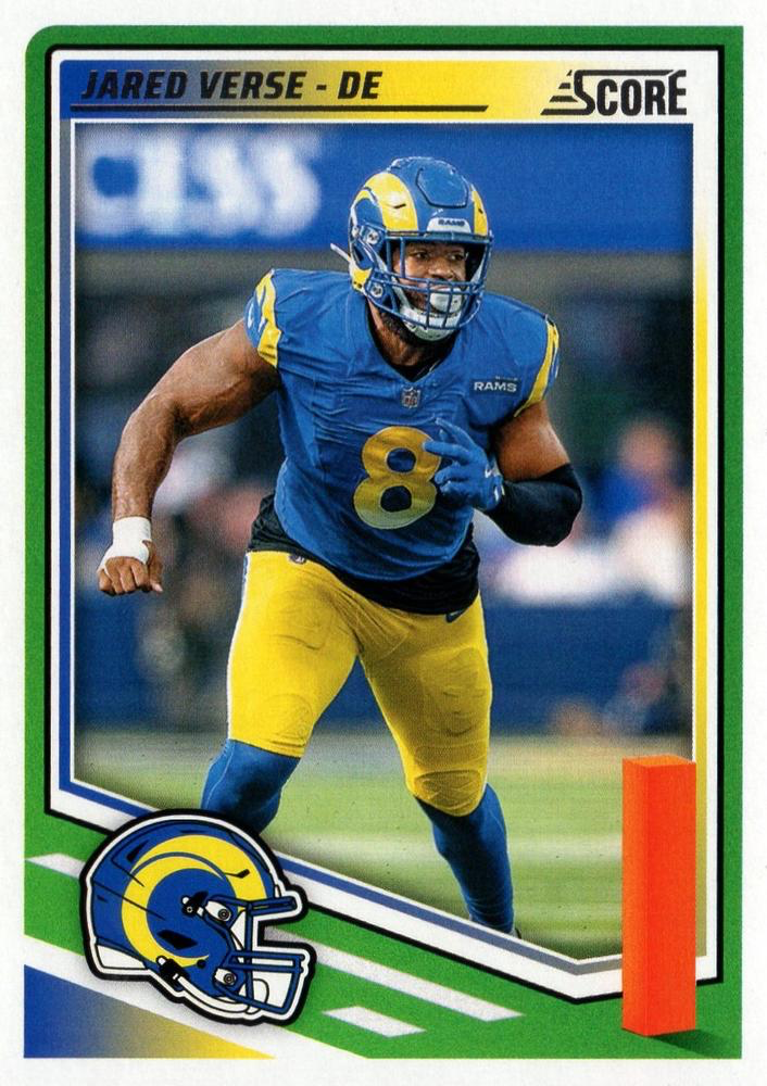 2025 Panini Score Jared Verse #164 Los Angeles Rams