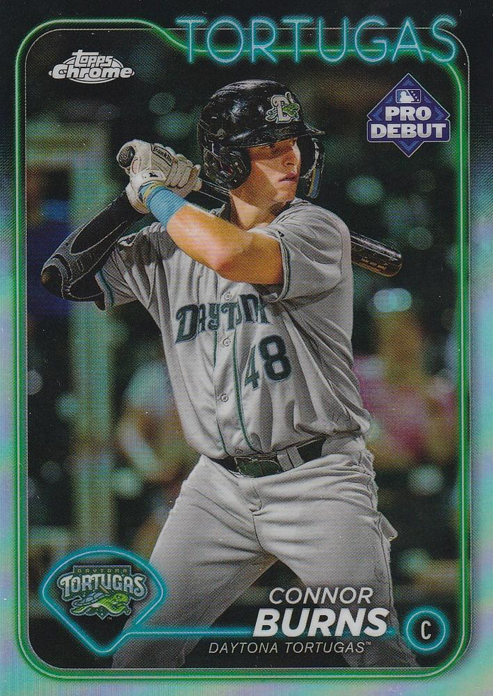 2024 Topps Pro Debut Chrome Refractor Connor Burns #PDC-49 Daytona Tortugas