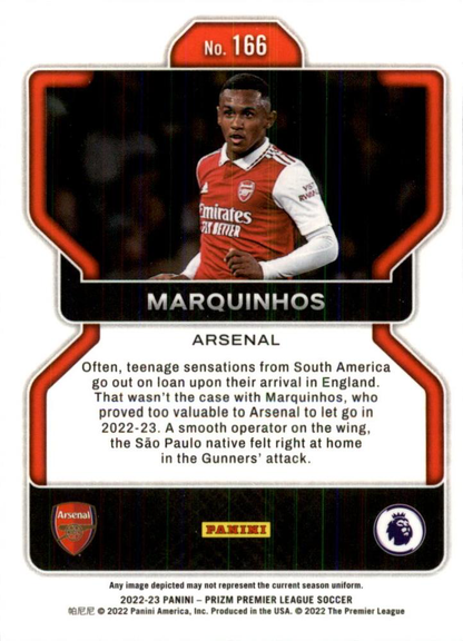 2022 Panini Prizm Premier League Marquinhos #166 Arsenal FC