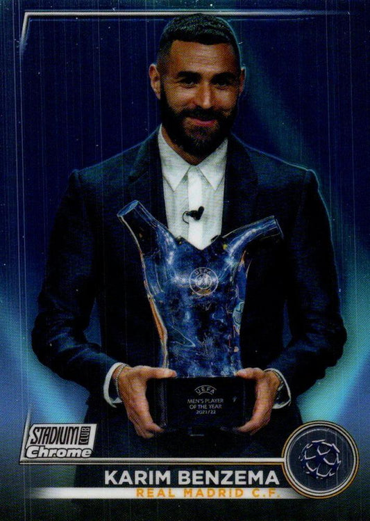 2022 Topps Stadium Club Chrome UCC Karim Benzema #3 Real Madrid CF