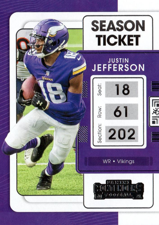 2021 Panini Contenders Justin Jefferson Minnesota Vikings #63