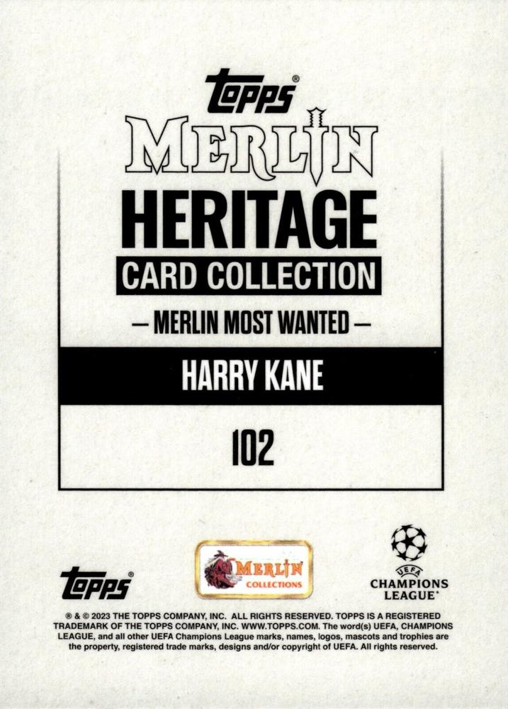 2023 Topps Merlin Heritage UCC Harry Kane MMW #102 FC Bayern Munchen