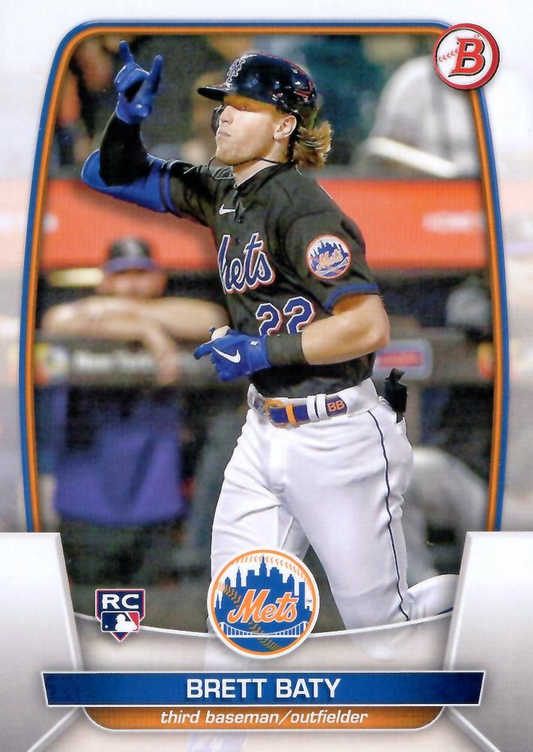 2023 Topps Bowman Brett Baty RC New York Mets #80