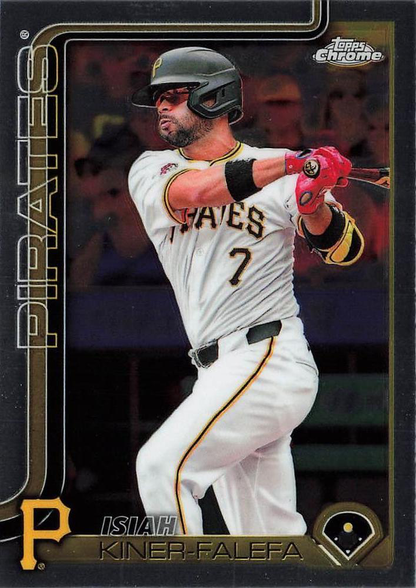 2025 Topps Chrome MLB Isiah Kiner-Falefa #42 Pittsburgh Pirates
