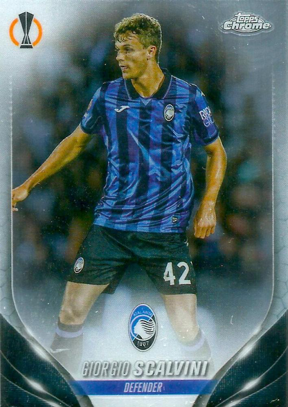 2023 Topps Chrome UEFA Club Competitions Giorgio Scalvini #37 Atalanta