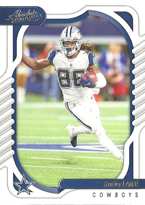2022 Panini Absolute CeeDee Lamb #20 Dallas Cowboys