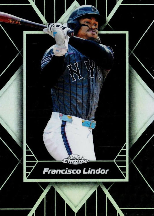 2026 Topps Chrome Shadow Etch Francisco Lindor #SE-3 New York Mets