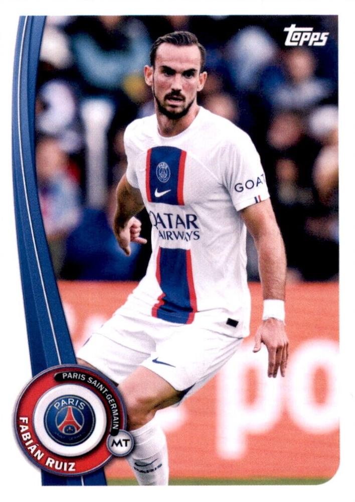 2022 Topps PSG Fan Set Fabián Ruiz #PA-11 Paris Saint-Germain