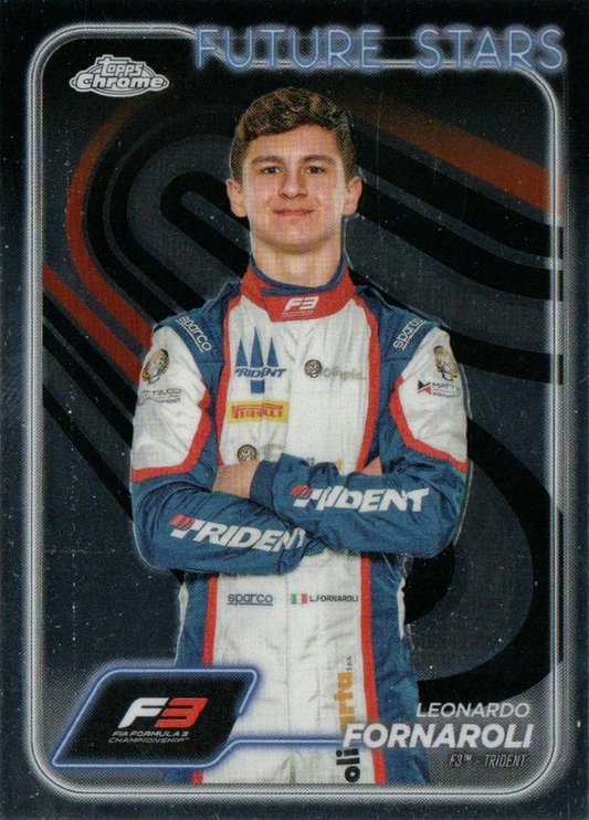 2024 Topps Chrome Formula 1 Leonardo Fornaroli F3D #46 Trident