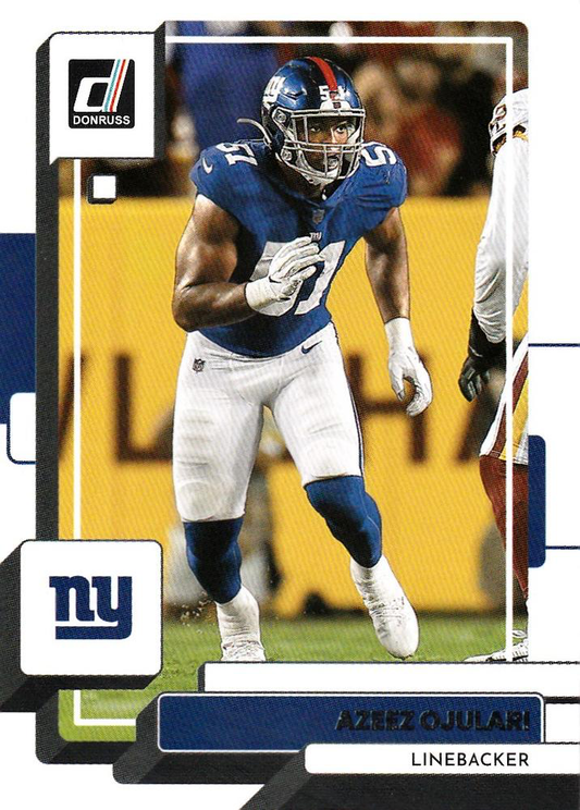2022 Panini Donruss Azeez Ojulari #165 New York Giants
