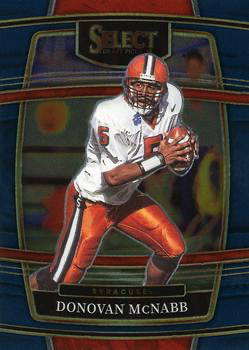 2022 Panini Select Draft Picks Blue Donovan McNabb #63 Syracuse Orangemen