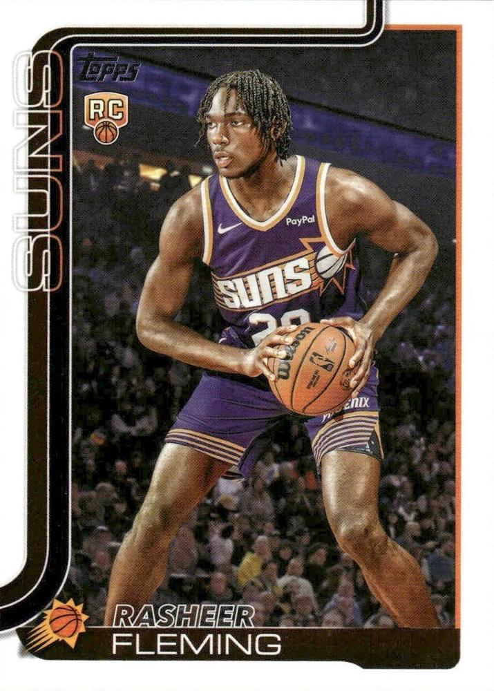 2025 Topps NBA Rasheer Fleming RC #231 Phoenix Suns