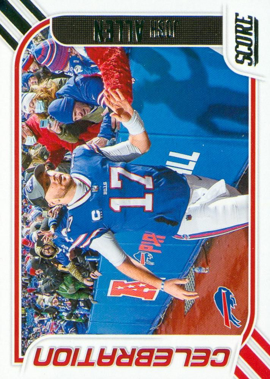 2023 Panini Score Football Celebration Josh Allen Buffalo Bills #16