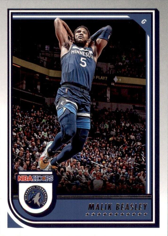 2022 Panini Hoops Malik Beasley #197 Minnesota Timberwolves