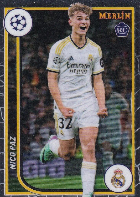 2023 Topps Merlin Chrome UCC Nico Paz RC #117 Real Madrid CF
