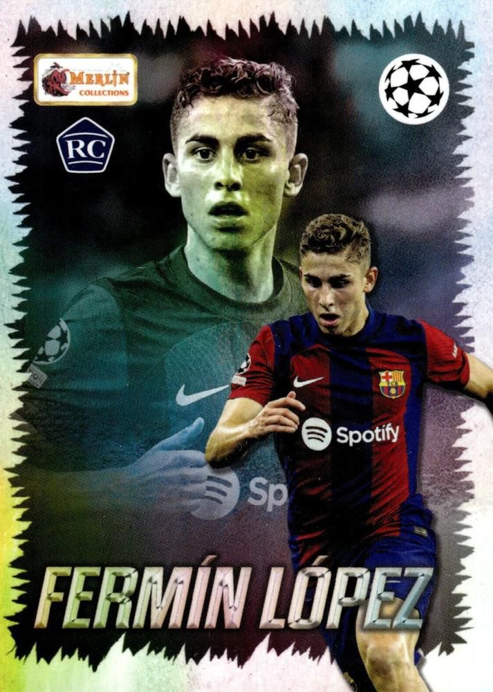 2023 Topps Merlin Heritage UCC Fermín López Young Guns #132 FC Barcelona