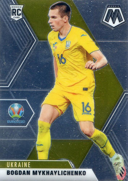 2021 Panini Mosaic UEFA EURO 2020 Bogdan Mykhaylichenko RC #188 Ukraine