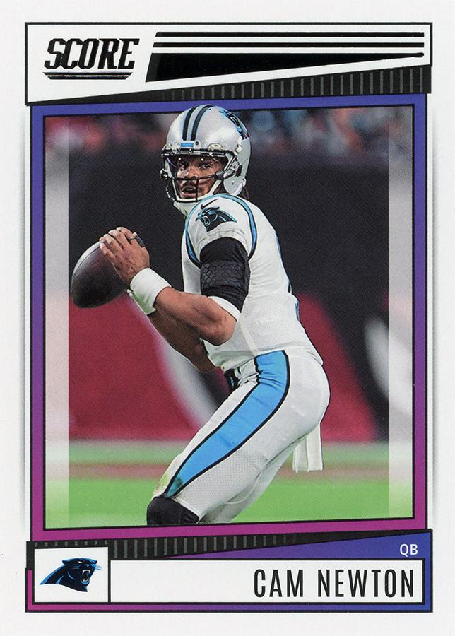2022 Panini Score Cam Newton Carolina Panthers #48