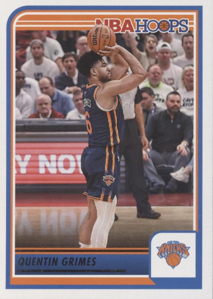 2023 Panini Hoops Quentin Grimes #83 New York Knicks
