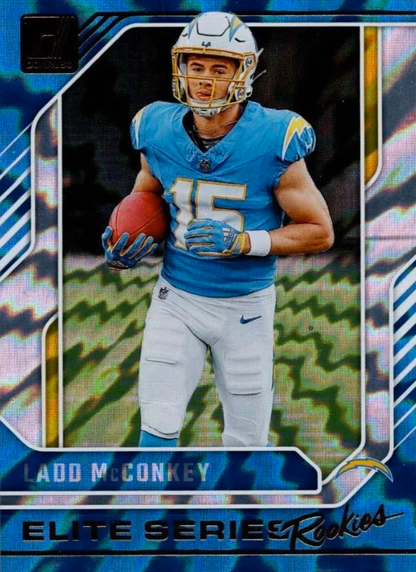 2024 Panini Donruss Elite Series Ladd McConkey #3 Los Angeles Chargers