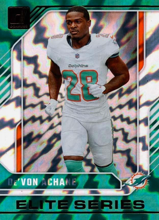 2024 Panini Donruss Elite Series De'Von Achane #9 Miami Dolphins