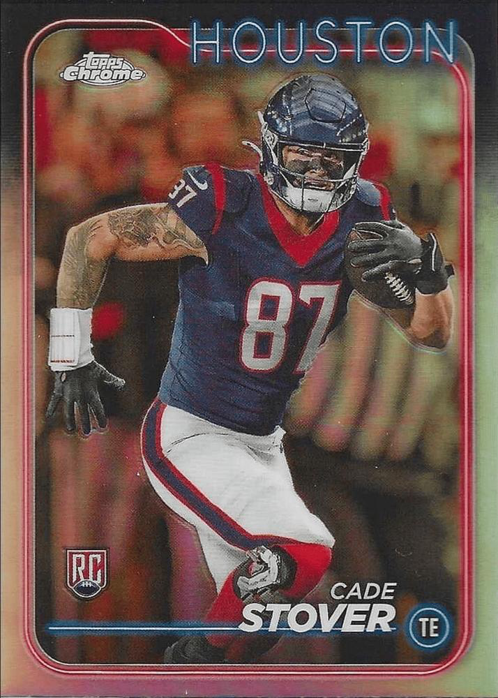 2024 Topps Chrome Football Refractor Cade Stover RC #236 Houston Texans