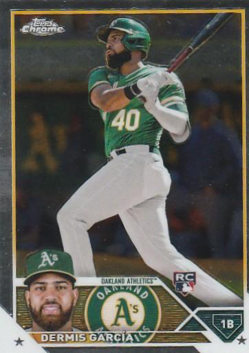 2023 Topps Chrome Dermis García RC Oakland Athletics #183