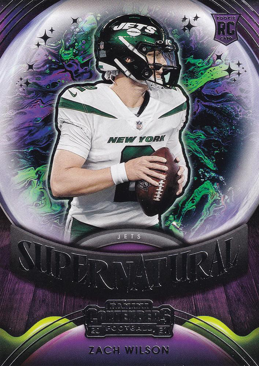 2021 Panini Contenders Supernatural Zach Wilson RC New York Jets #SN-ZWI