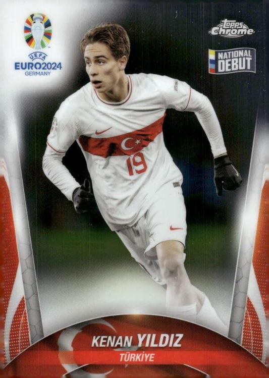 2024 Topps Chrome EURO National Debut Kenan Yildiz #109 Turkey