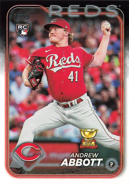 2024 Topps Series 1 Andrew Abbott ASR RC Cincinnati Reds #214