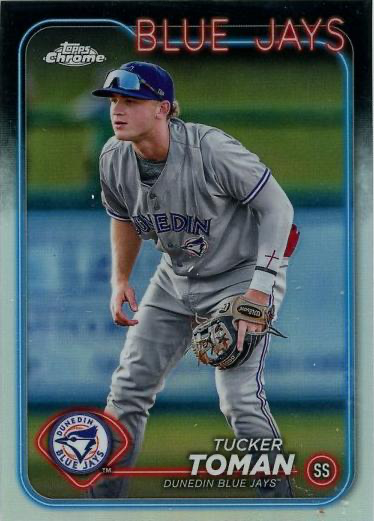 2024 Topps Pro Debut Chrome Refractor Tucker Toman #PDC-35 Dunedin Blue Jays