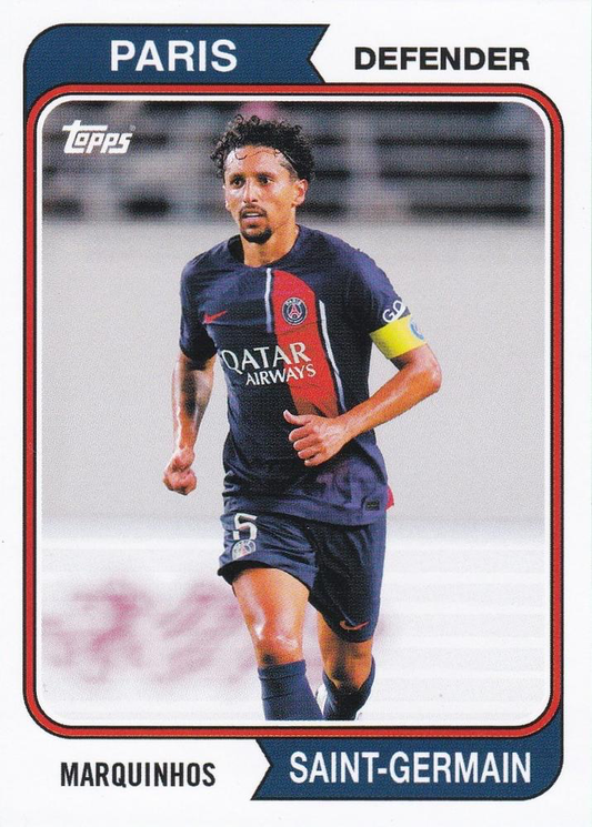 2023 Topps PSG Team Set 1974 Topps Marquinhos #39 Paris Saint-Germain