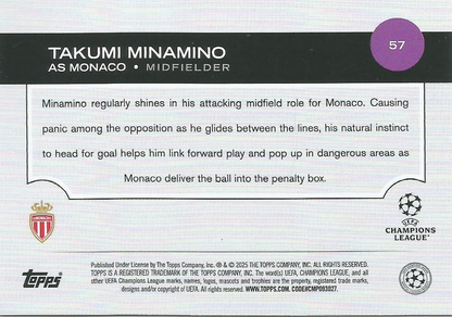 2024 Topps UCC Takumi Minamino #57 AS Monaco