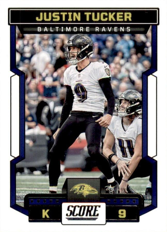 2023 Panini Score Football Justin Tucker Baltimore Ravens #192