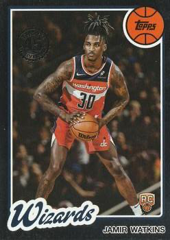 2025 Topps NBA 1980-81 Topps Basketball Jamir Watkins 80BK-86 Washington Wizards