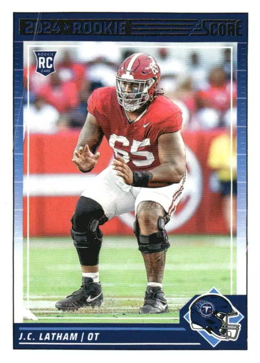2024 Panini Score Football JC Latham Tennessee Titans #318 RC