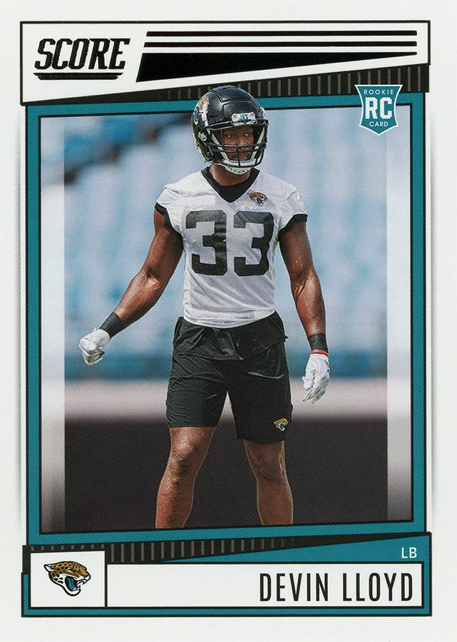 2022 Panini Score Devin Lloyd RC Jacksonville Jaguars #350