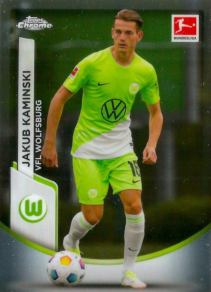 2023 Topps Chrome Bundesliga Jakub Kaminski #96 VfL Wolfsburg