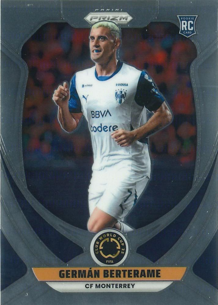 2025 Panini Prizm Club World Cup German Berterame RC #61 C.F. Monterrey