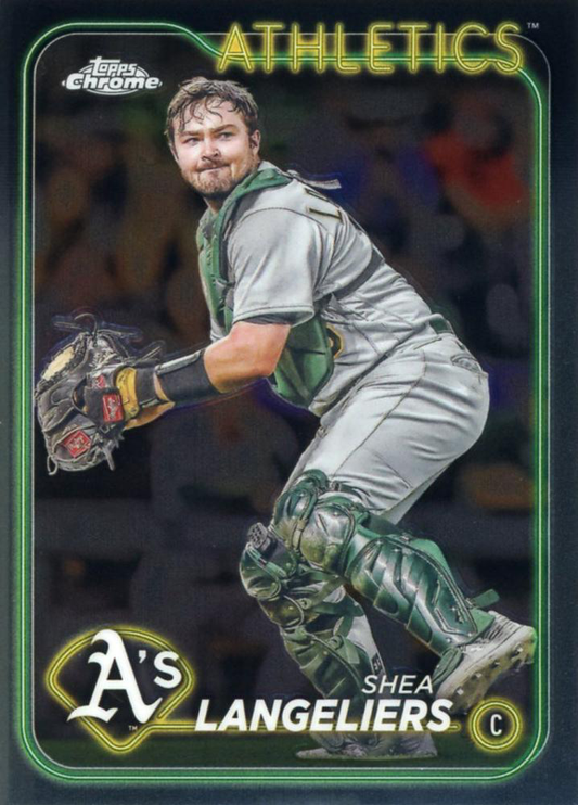 2024 Topps Chrome Shea Langeliers Oakland Athletics #205