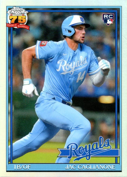 2026 Topps Chrome 1991 35th RC Jac Caglianone #91CB-20 Kansas City Royals