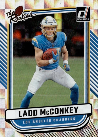2024 Panini Donruss The Rookies Ladd McConkey RC #TR-5 Los Angeles Chargers