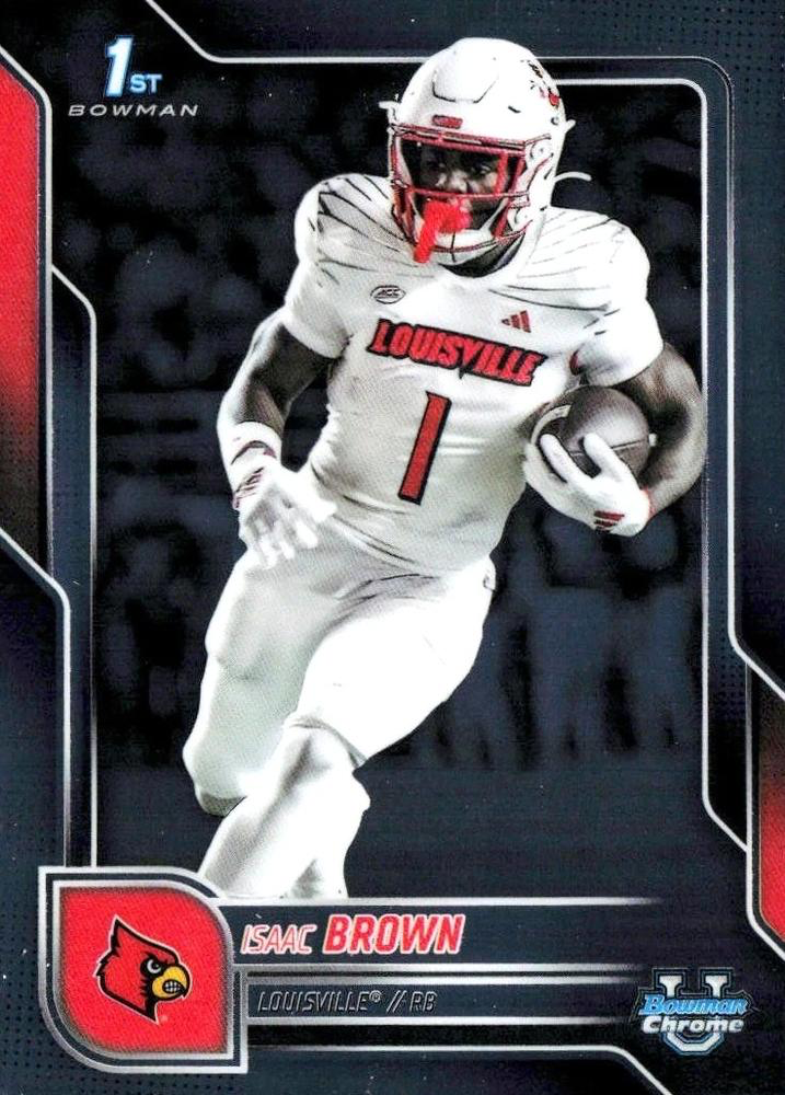 2025 Topps Bowman U Chrome Isaac Brown 1st #32 Louisville Cardinals